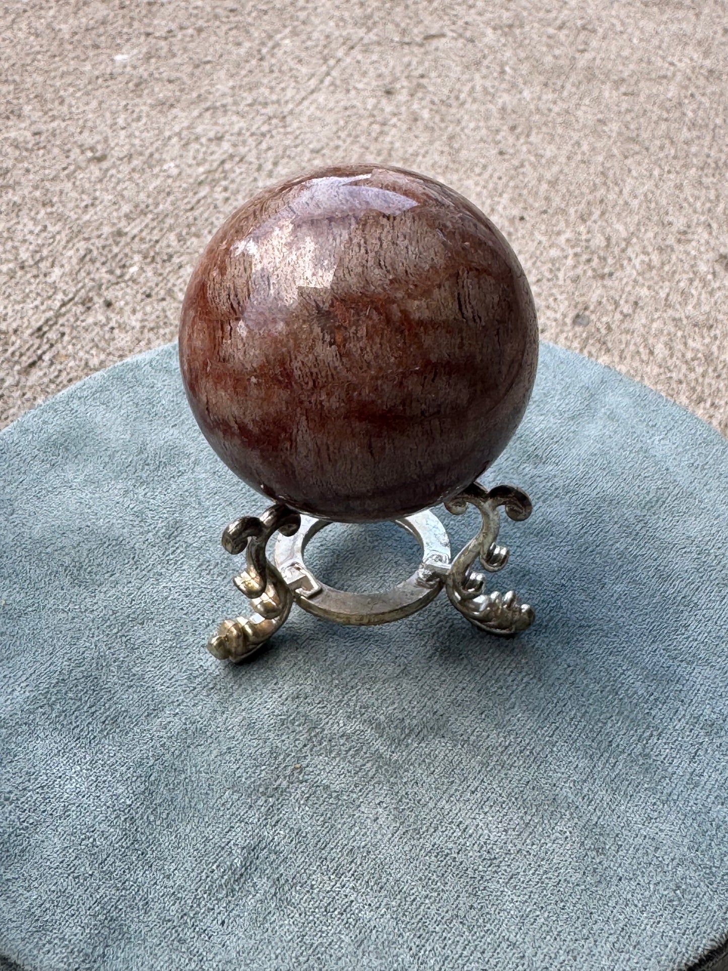 Red Calcite Sphere