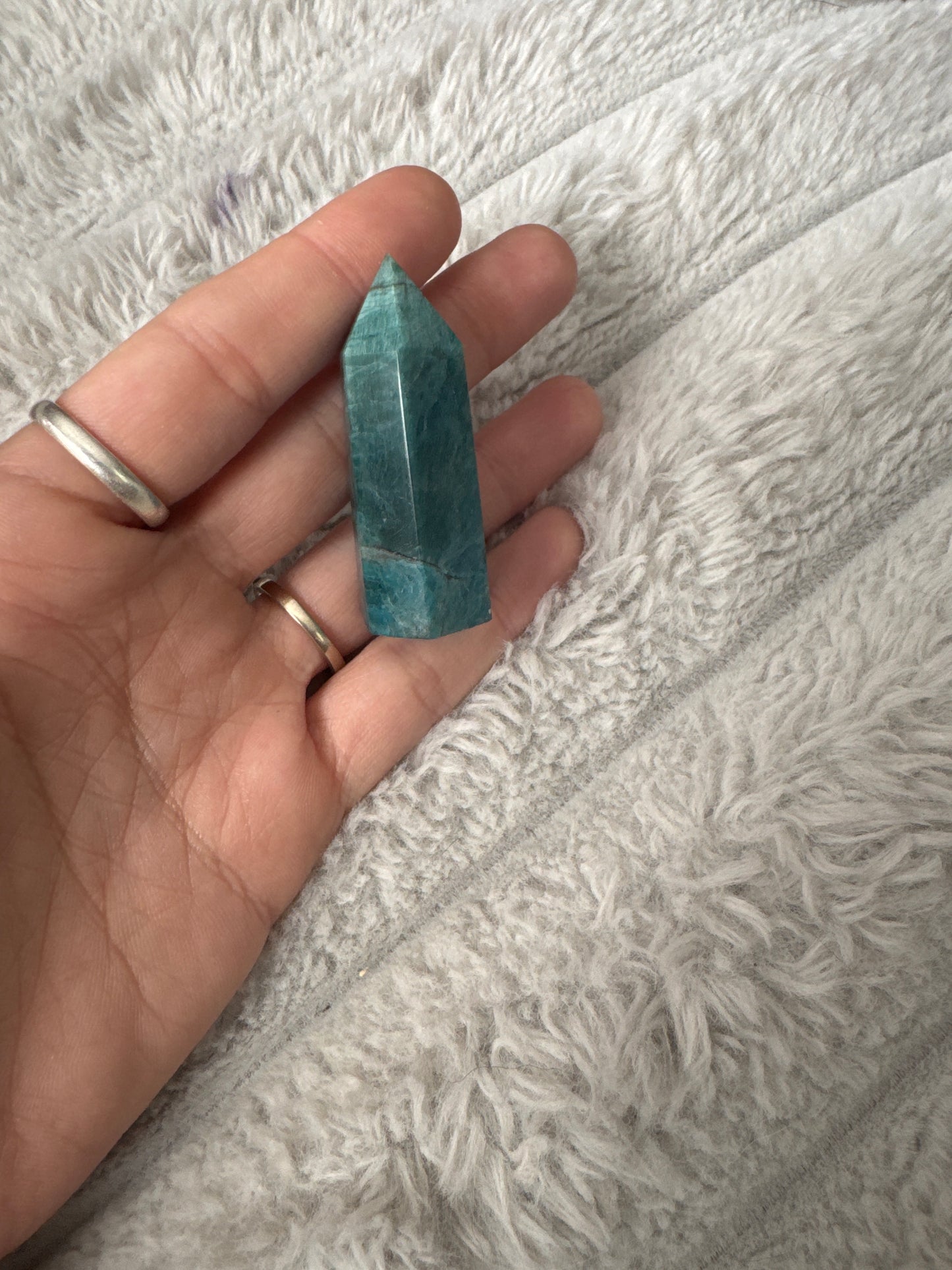 Mini Blue Apatite Tower