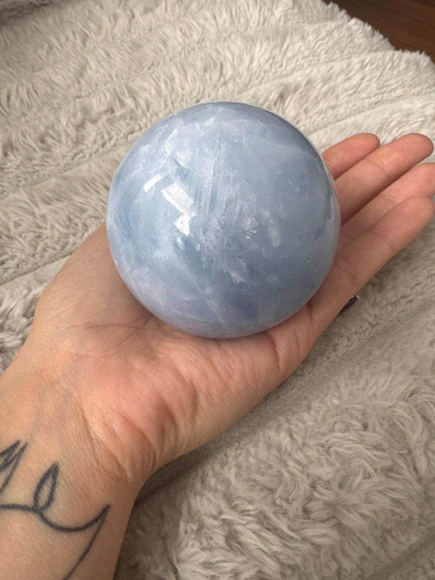 Blue Calcite Sphere